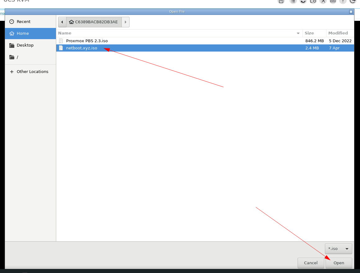 Mount ISO - Dedicated server